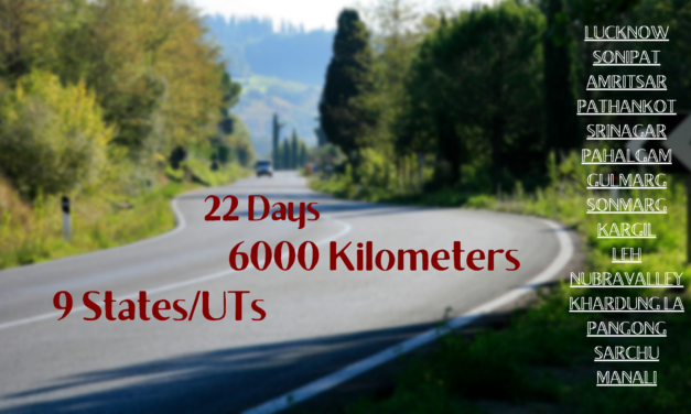 I will be on roads for 22 days. Will you come on this exciting journey with me?